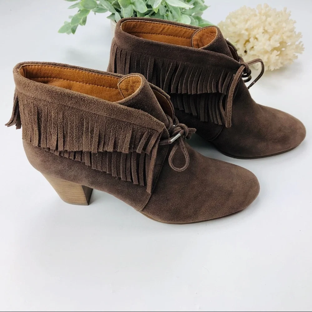 Kenneth Cole Gentle Soles Bettie Fringe Booties - Picture 3 of 7